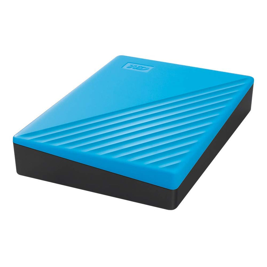 WD 6TB My Passport, Portable External Hard Drive, Blue, Backup Software with Defense Against ransomware, and Password Protection, USB 3.1/USB 3.0 Compatible - WDBR9S0060BBL-WESN