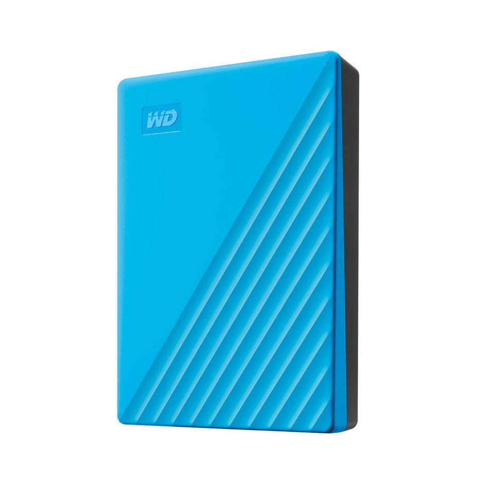 WD 6TB My Passport, Portable External Hard Drive, Blue, Backup Software with Defense Against ransomware, and Password Protection, USB 3.1/USB 3.0 Compatible - WDBR9S0060BBL-WESN