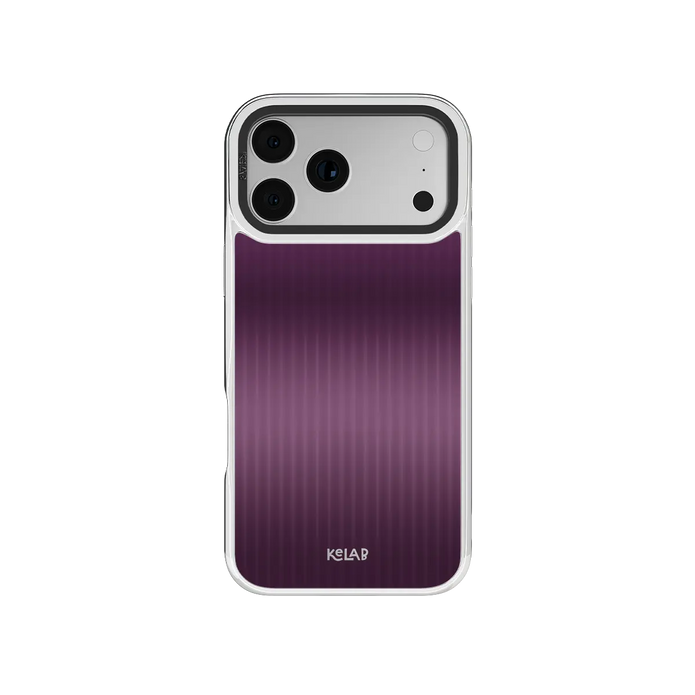 Violet Reverie | Purple Gradient Fluted Glass iPhone Case