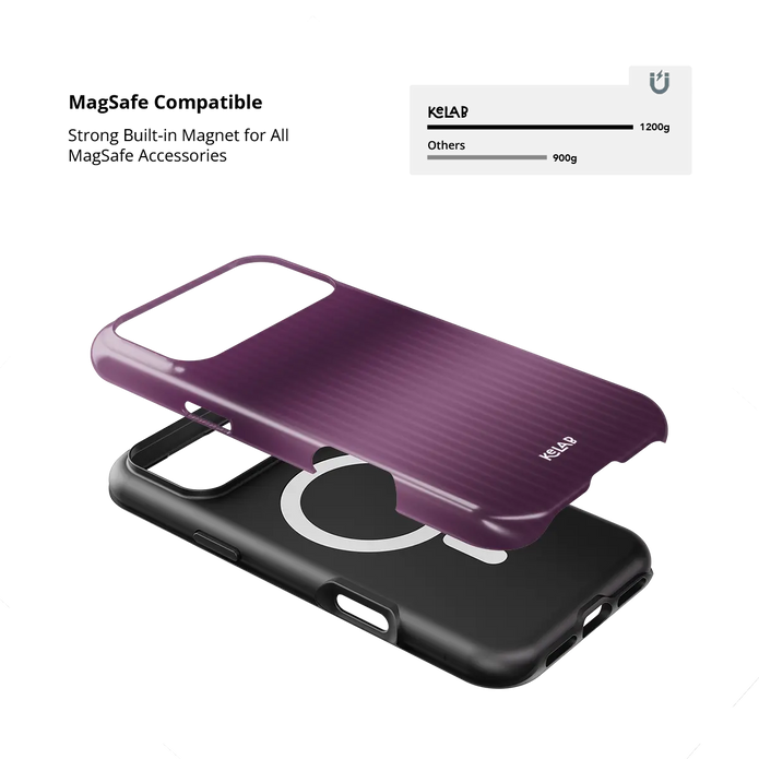 Violet Reverie | Purple Gradient Fluted Glass iPhone Case