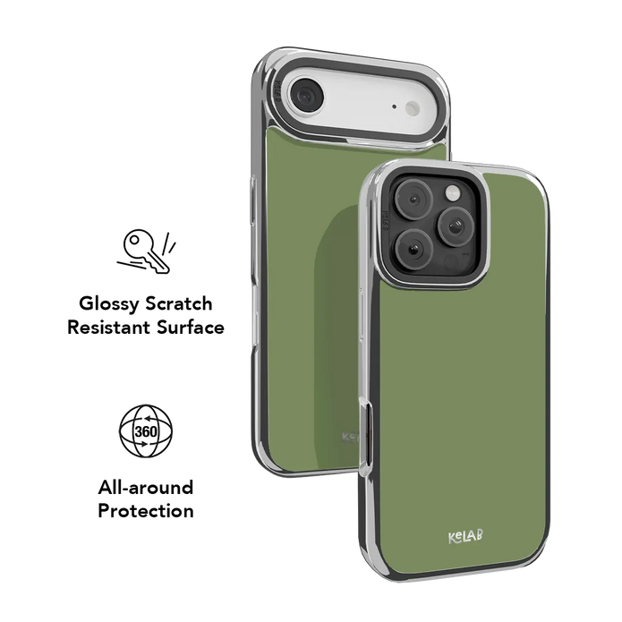 Matcha Bark | Solid Matcha Green iPhone Case