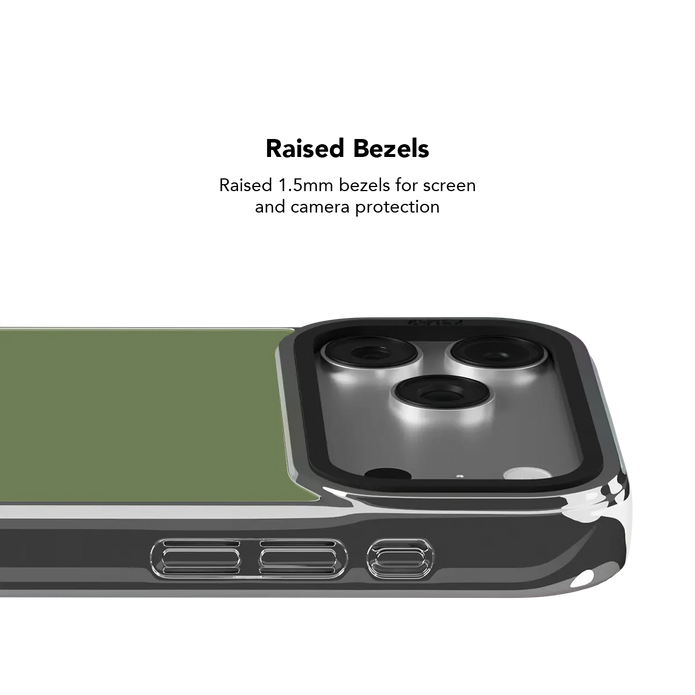 Matcha Bark | Solid Matcha Green iPhone Case