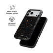 Obsidian Mist | Black Paint Splatter iPhone Case