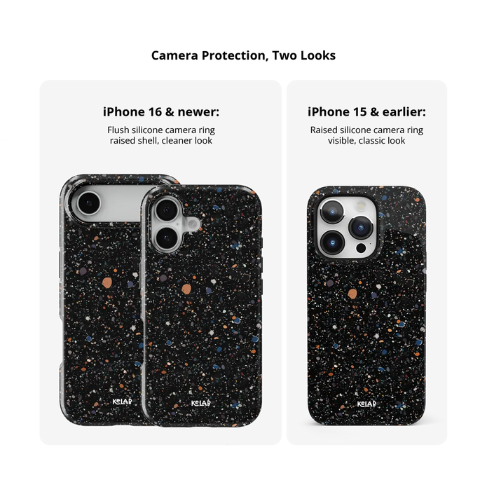 Obsidian Mist | Black Paint Splatter iPhone Case