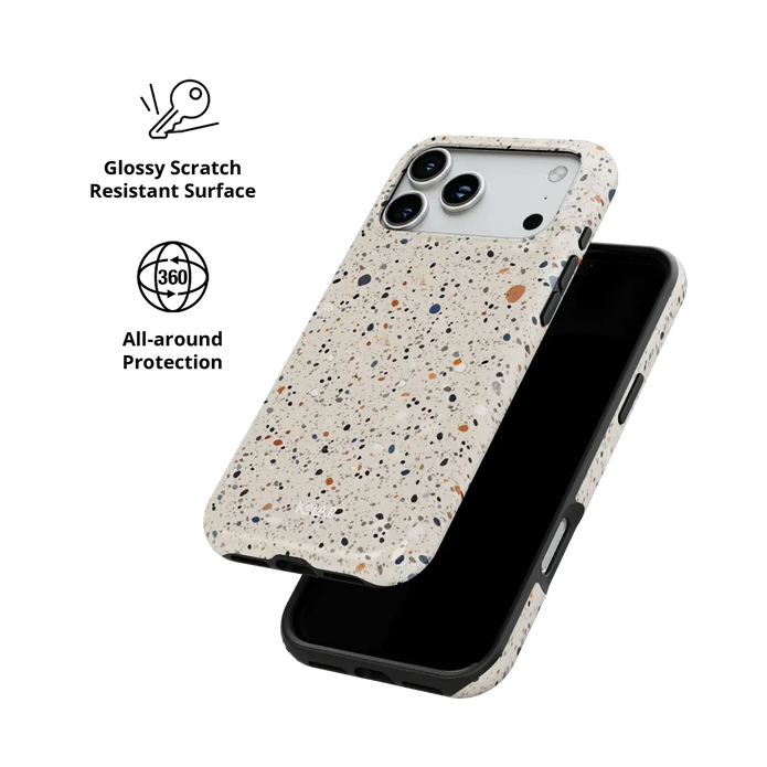 Ivory Haze | Ivory Paint Splatter iPhone Case