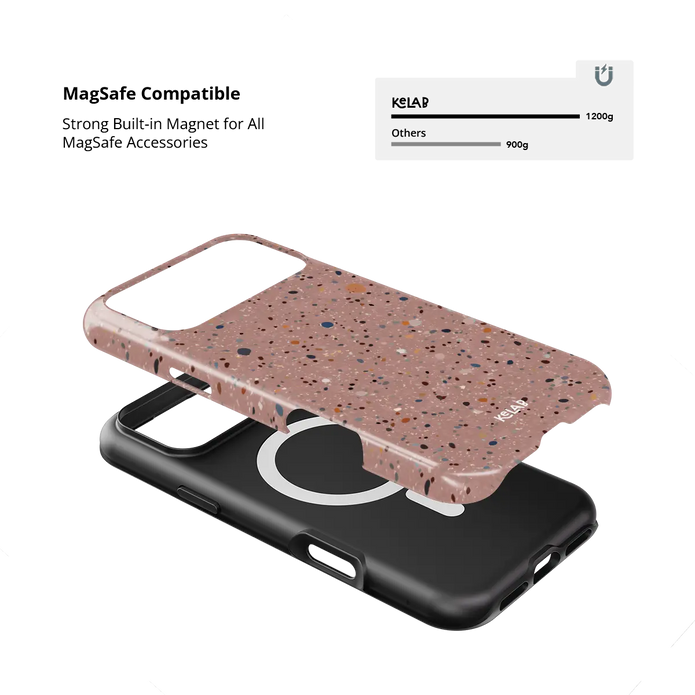 Rose Clay | Pink Paint Splatter iPhone Case