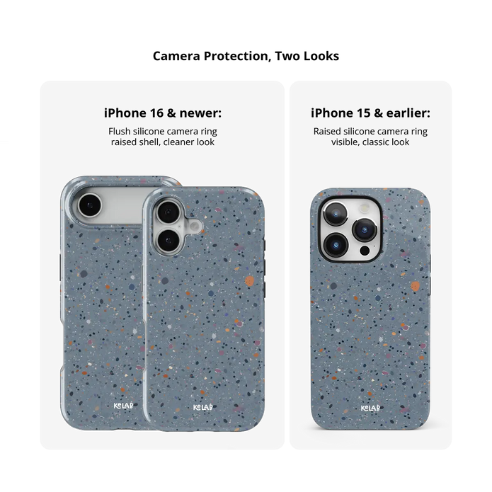 Seaside Drift | Blue Paint Splatter iPhone Case