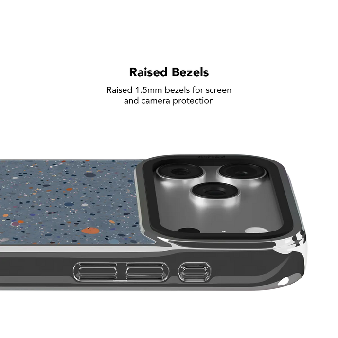 Seaside Drift | Blue Paint Splatter iPhone Case