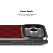 Maroon Check | Burgundy Checkerboard iPhone Case