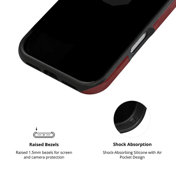 Maroon Check | Burgundy Checkerboard iPhone Case