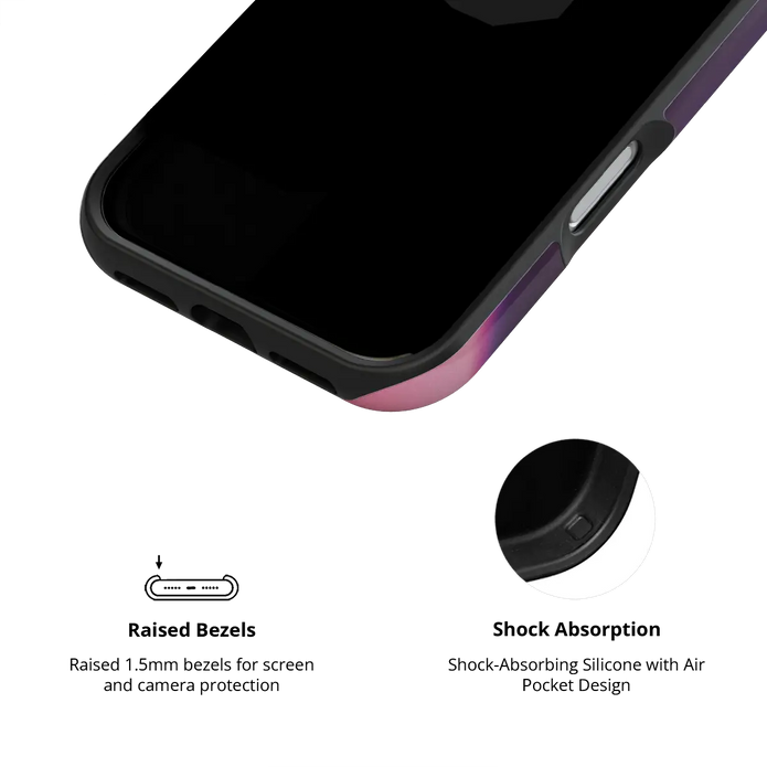 Lucid Ember | Purple Gradient Aura iPhone Case