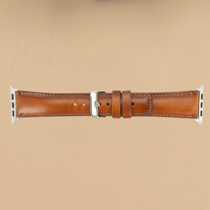 Apple Watch Rustic Brown Leather Strap - Boston