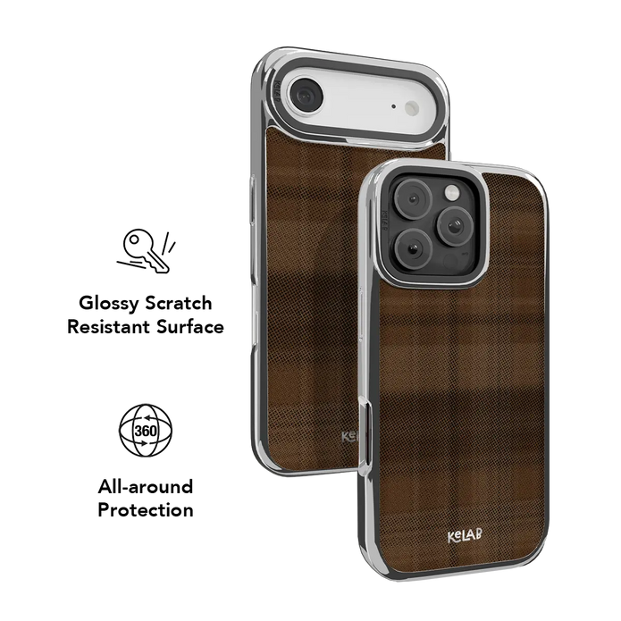 Chestnut | Brown Flannel Plaid iPhone Case