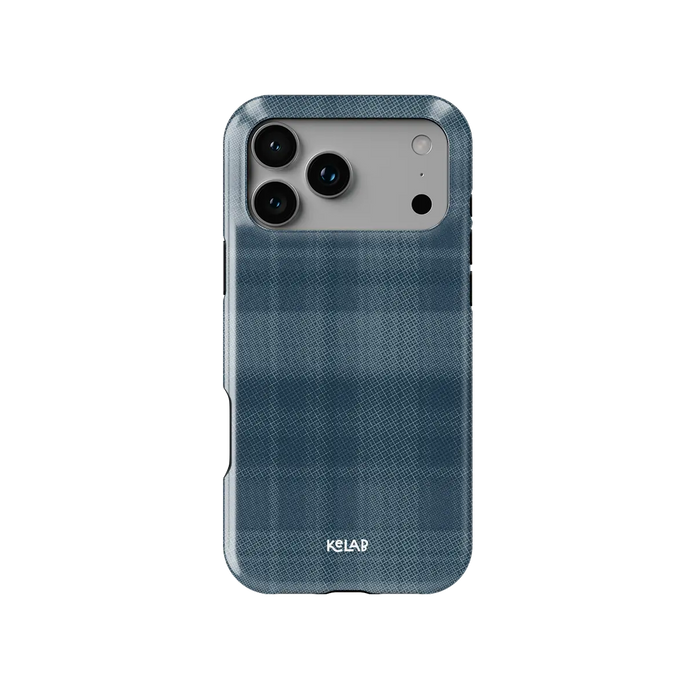 Denim | Blue Flannel Plaid iPhone Case