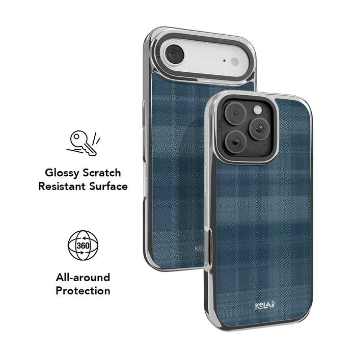 Denim | Blue Flannel Plaid iPhone Case