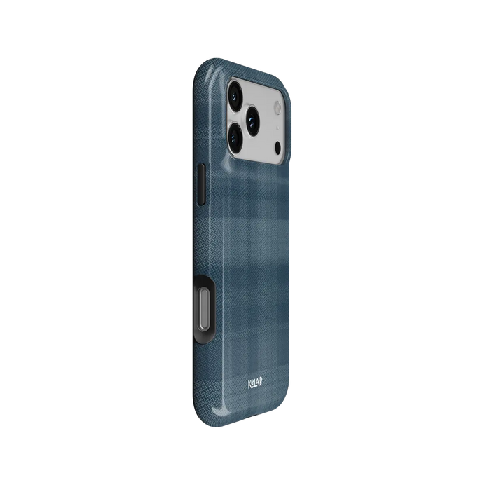 Denim | Blue Flannel Plaid iPhone Case