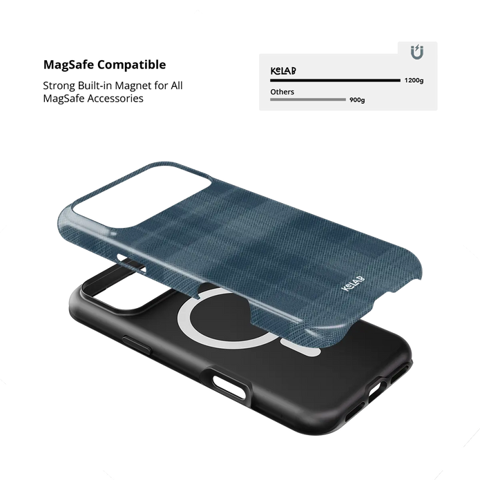 Denim | Blue Flannel Plaid iPhone Case