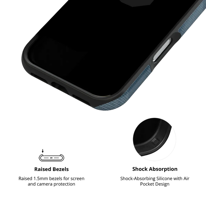 Denim | Blue Flannel Plaid iPhone Case