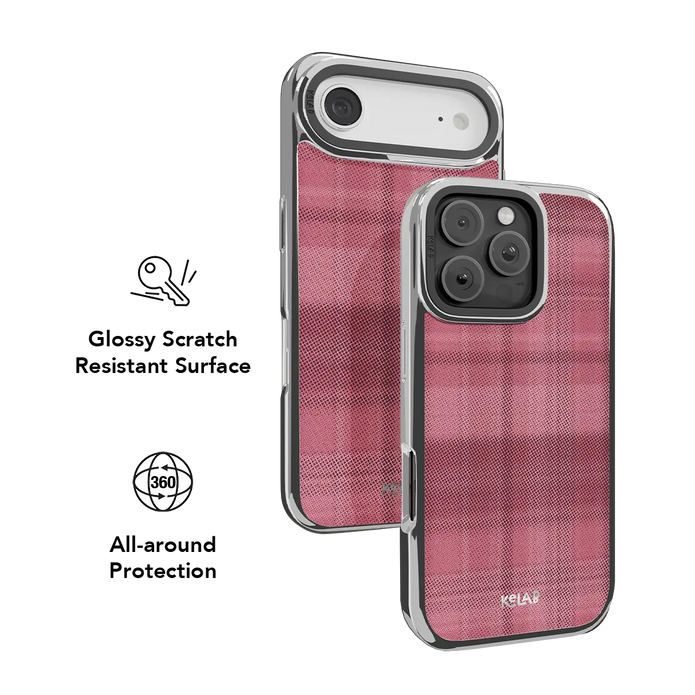 Rosé | Pink Flannel Plaid iPhone Case