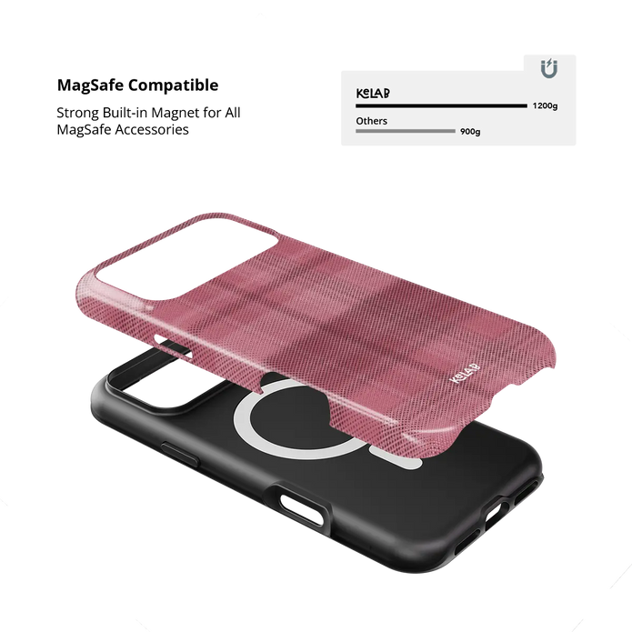 Rosé | Pink Flannel Plaid iPhone Case