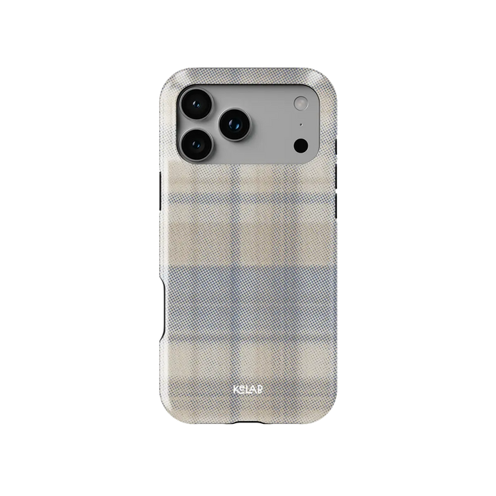 Oatmilk | Beige Flannel Plaid iPhone Case