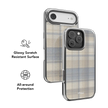 Oatmilk | Beige Flannel Plaid iPhone Case