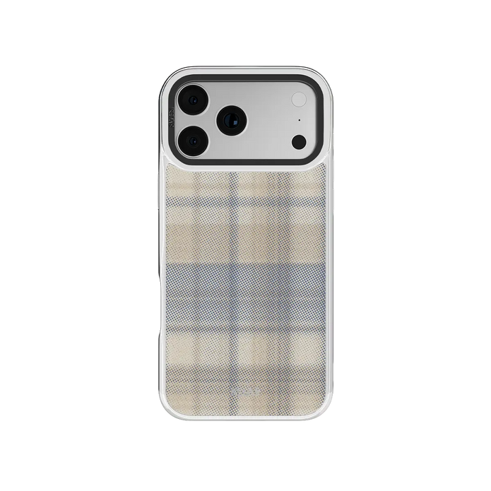 Oatmilk | Beige Flannel Plaid iPhone Case