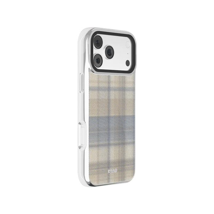 Oatmilk | Beige Flannel Plaid iPhone Case
