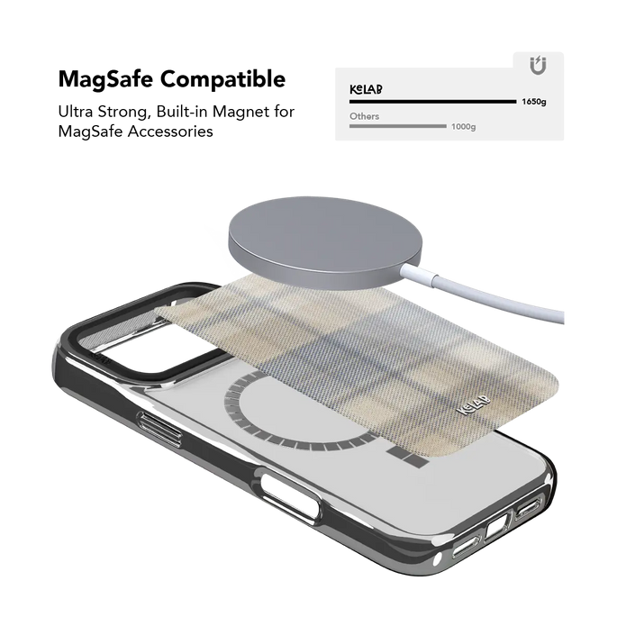 Oatmilk | Beige Flannel Plaid iPhone Case