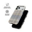 Oatmilk | Beige Flannel Plaid iPhone Case