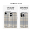 Oatmilk | Beige Flannel Plaid iPhone Case
