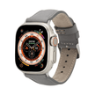 Apple Watch Grey Leather Strap - Boston