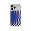 Blue Illusion | Blue Checkered Optical Illusion iPhone Case