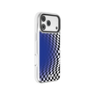 Blue Illusion | Blue Checkered Optical Illusion iPhone Case