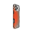Sunflare | Orange Checkered Optical Illusion iPhone Case