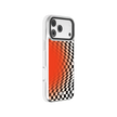 Sunflare | Orange Checkered Optical Illusion iPhone Case