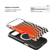 Sunflare | Orange Checkered Optical Illusion iPhone Case
