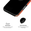 Sunflare | Orange Checkered Optical Illusion iPhone Case