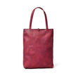 Maroon Leather Tote Bag