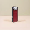 Premium Leather iPhone Air Wallet Case – Red - Austin