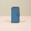 Leather iPhone 17 Pro Wallet Case – Blue - Austin