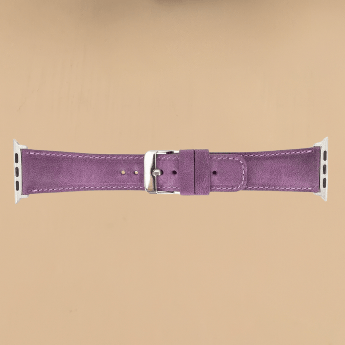 Apple Watch Purple Leather Strap - Boston