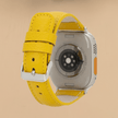 Apple Watch Yellow Leather Strap - Boston