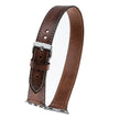 Luxury Double Wrap Brown Leather Apple Watch Band - San Diego