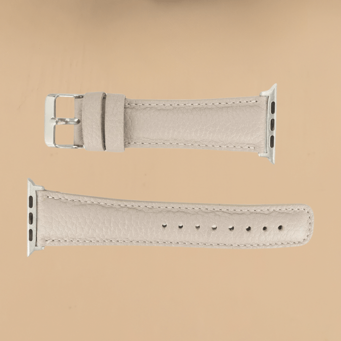 Apple Watch Cream Leather Strap - Boston