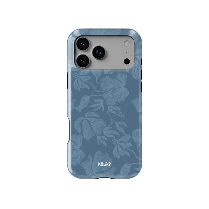Cerulean | Dusty Blue Floral iPhone Case