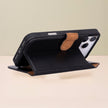 Leather iPhone 17 Pro Max Wallet Case – Black - Austin