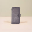 Leather iPhone 17 Pro Max Wallet Case – Gray - Austin