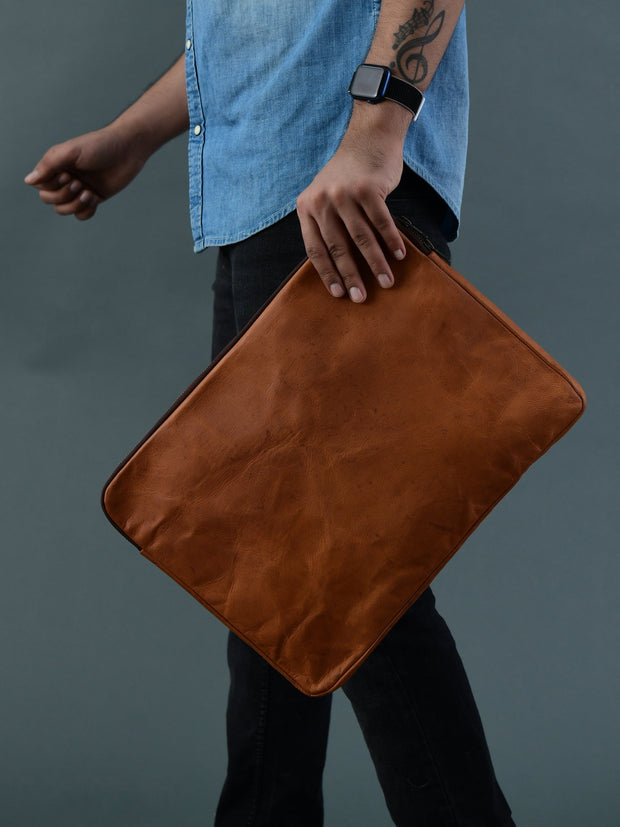 Zento Laptop Sleeve - Tan Brown