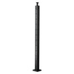 VEVOR Cable Railing Post, 42x2x2 Inch Corner Railing Post, with L-Shaped Pre-Drilled Holes, Stainless Steel Cable Rail Post with Horizontal and Curved Bracket, 1-Pack, Black, 1JZLGZXHS1065S1EW001V0